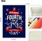 July 4th Garden Flag, Patriotic Memorial Independence Day Flag, Double Sided Yard Flag 12x18 Inch for Home Decor Outdoor Decorations (July4th-04)